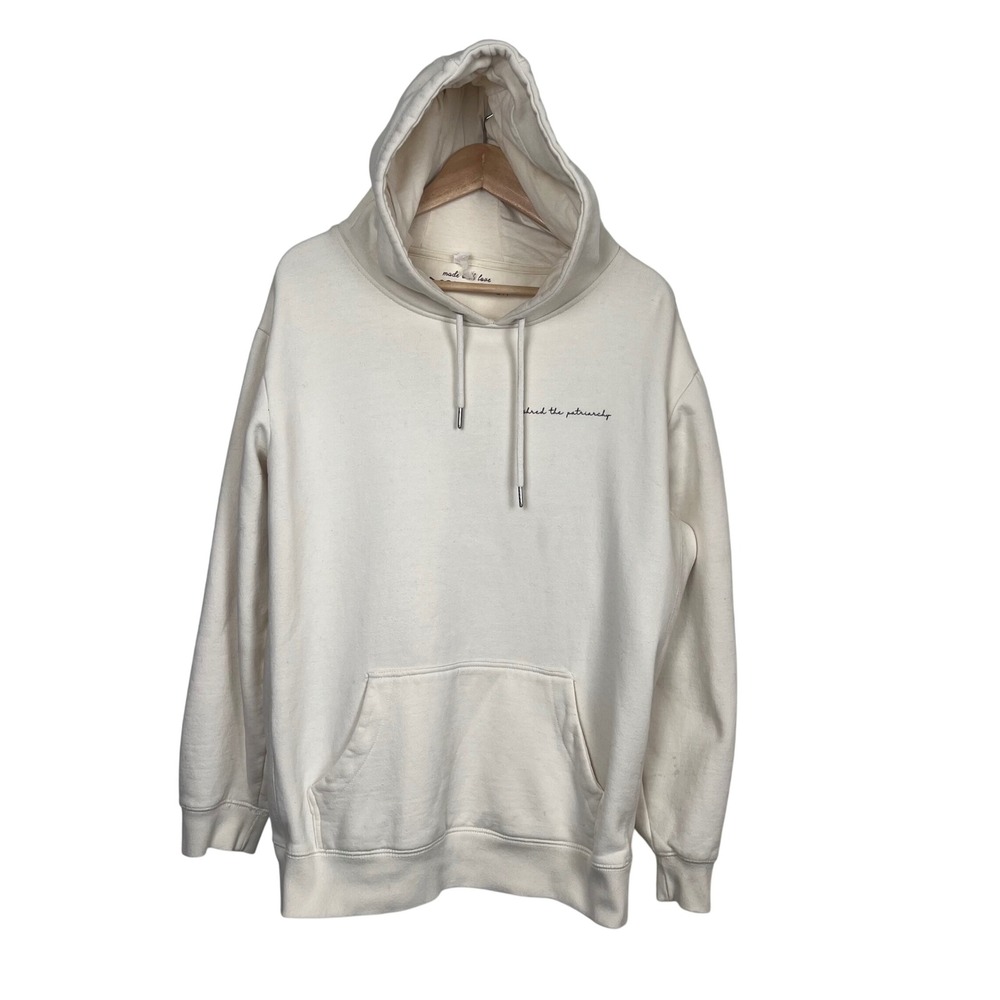 Coalition Snow Original Favorites Cream Hoodie Shred The‎ Patriarchy Feminist